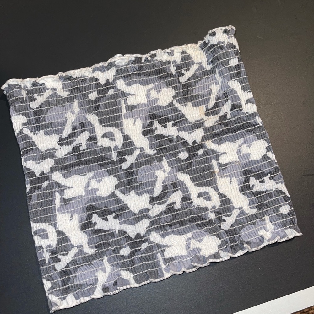 Camo tube top